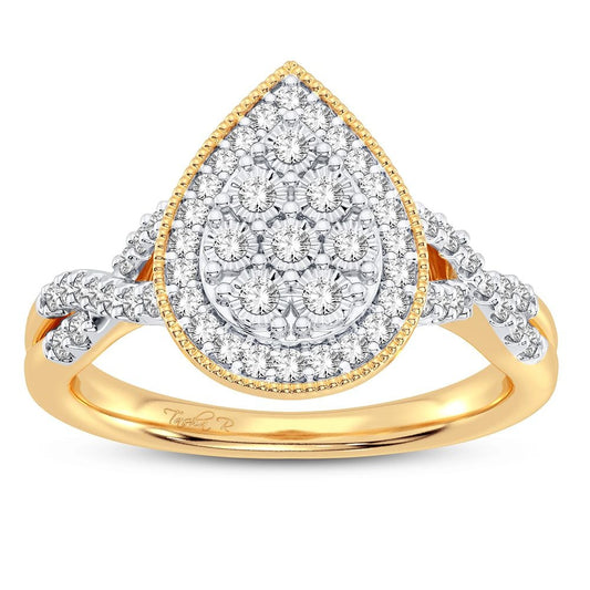 10K 0.25CT Diamond Ring