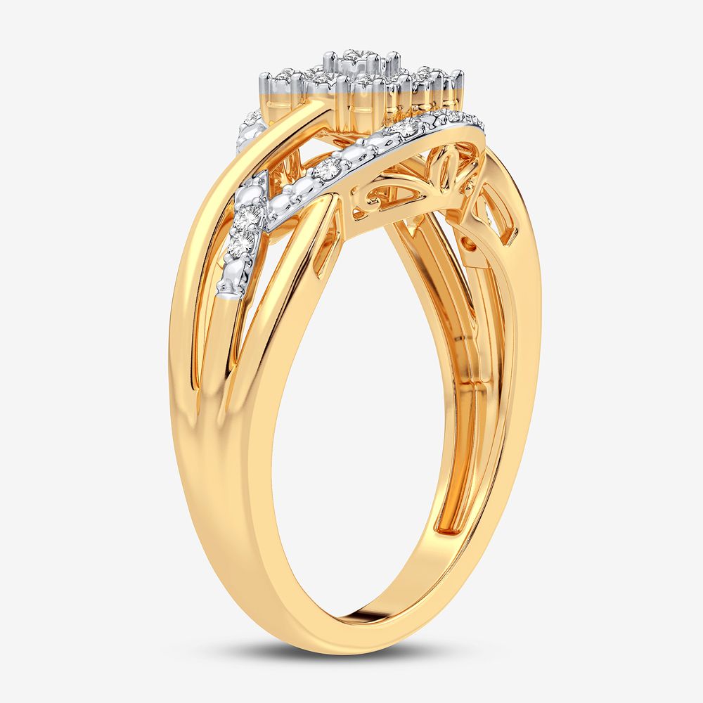 10K 0.10CT Diamond Ring