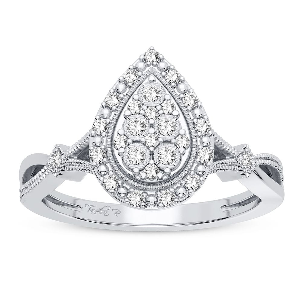 10K 0.13CT Diamond Ring