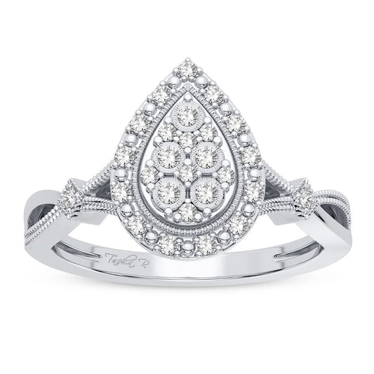 10K 0.13CT Diamond Ring