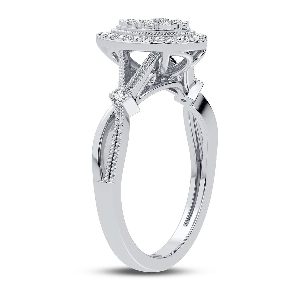 10K 0.13CT Diamond Ring