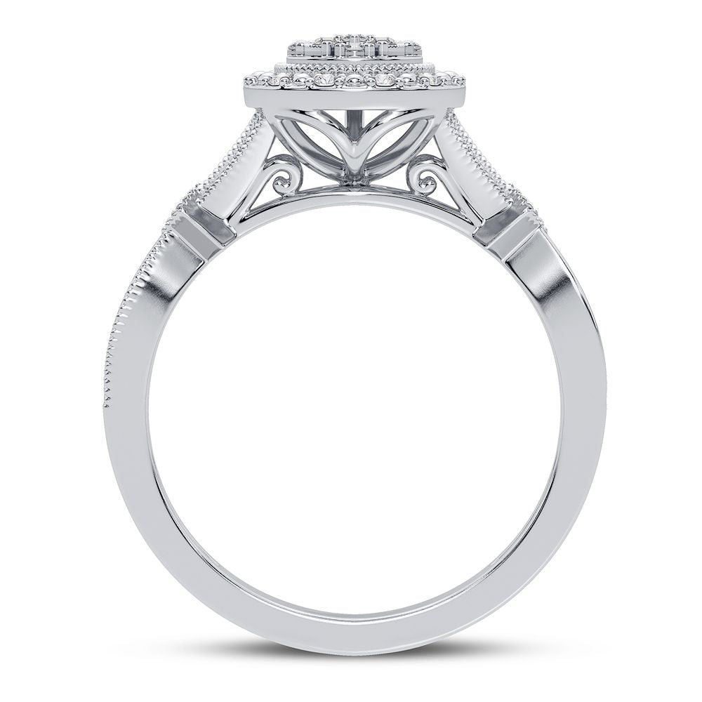 10K 0.13CT Diamond Ring