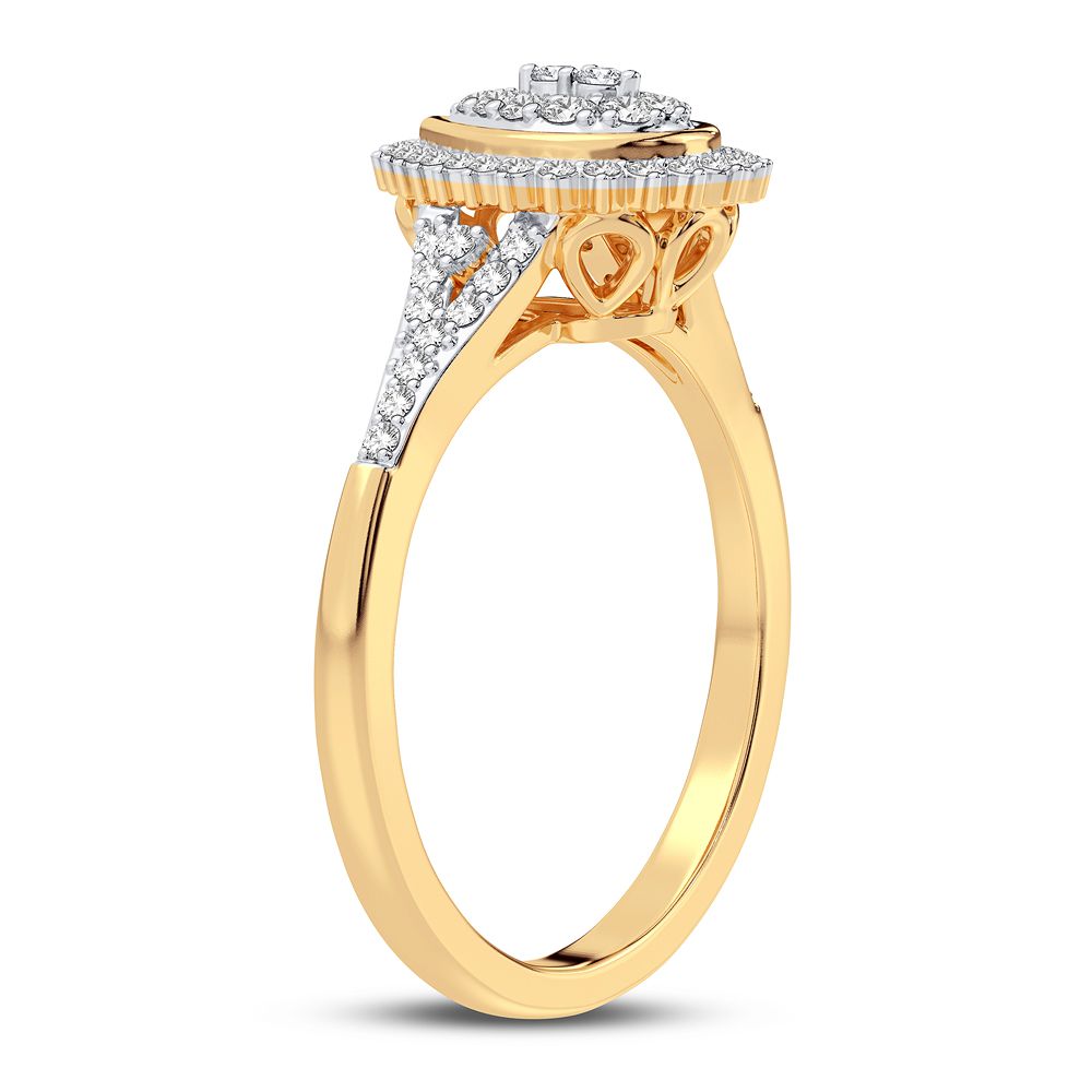 10K 0.25CT Diamond Ring