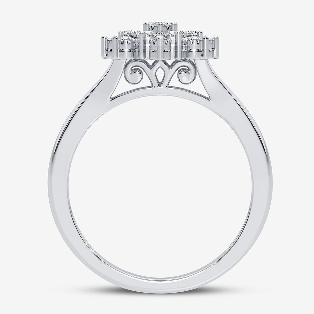 10K 0.10CT Diamond Ring