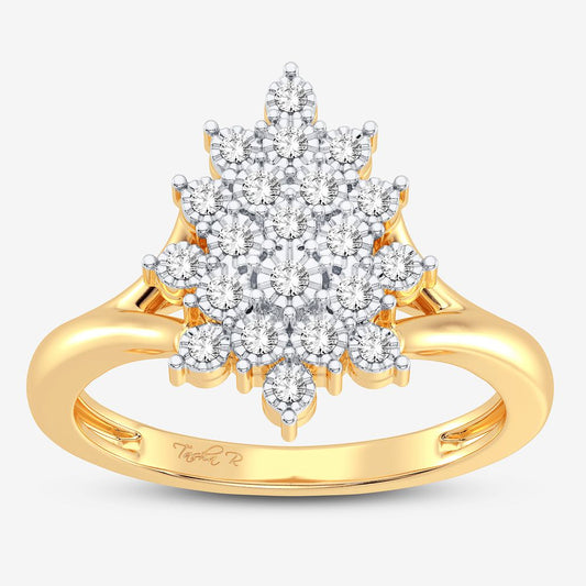 10K 0.10CT Diamond Ring