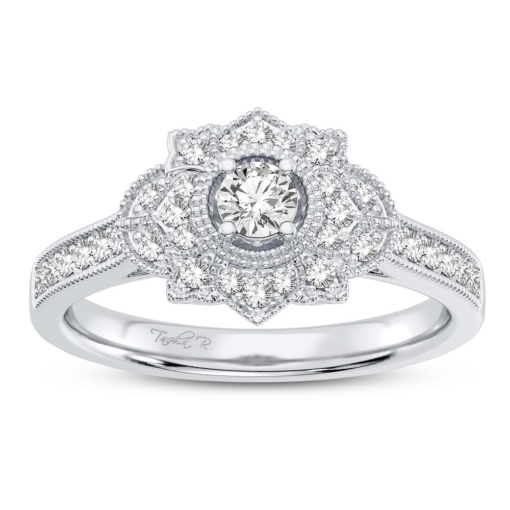 10K 0.33CT Diamond Ring
