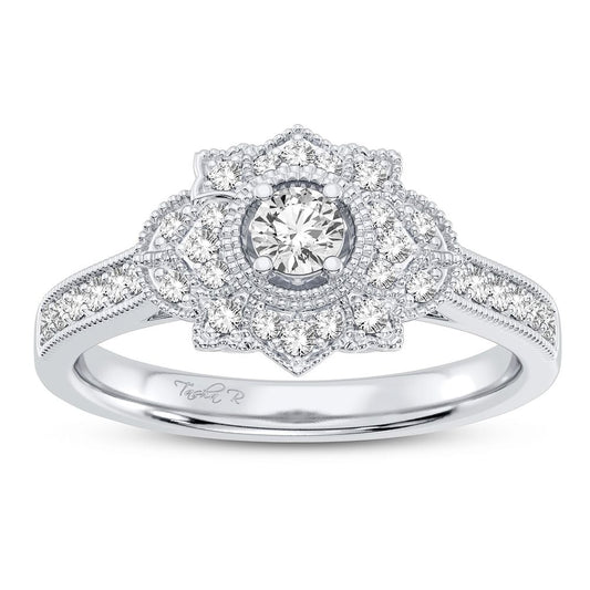 10K 0.33CT Diamond Ring