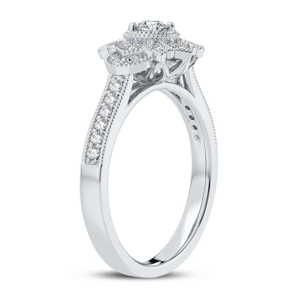 10K 0.33CT Diamond Ring