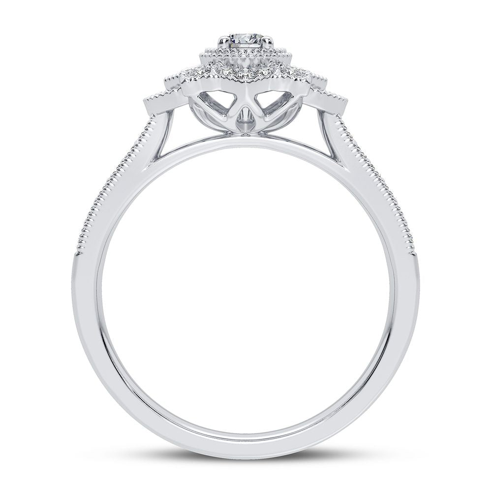 10K 0.33CT Diamond Ring