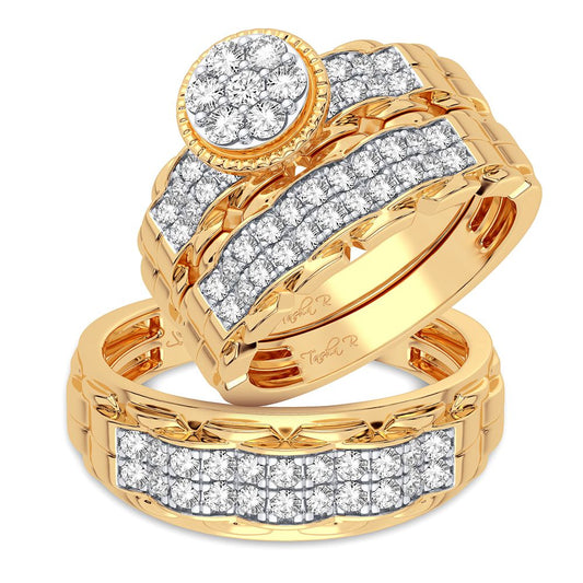 14K 1.00CT Diamond Trio Set