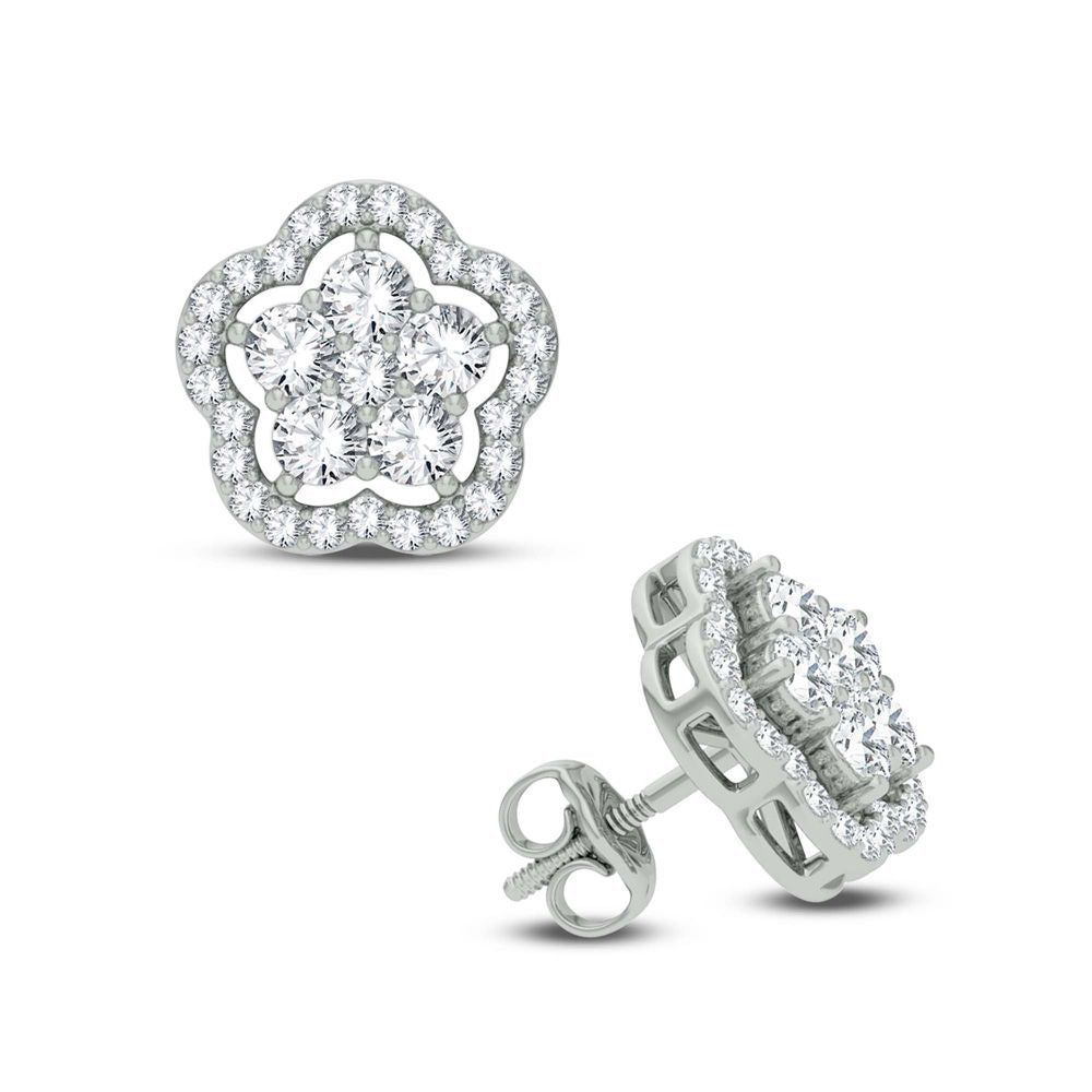 14K 1.50CT Diamond Earring