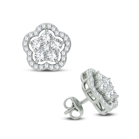 14K 1.50CT Diamond Earring