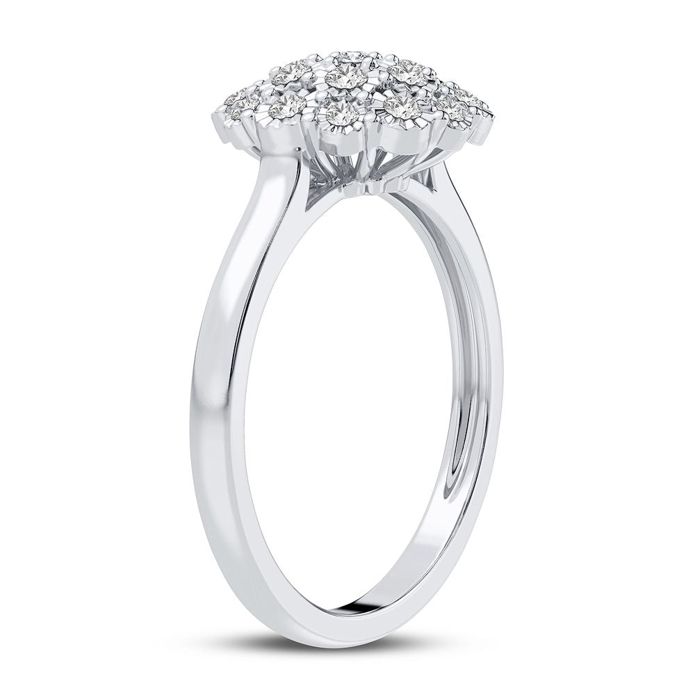 10K 0.19CT Diamond Ring