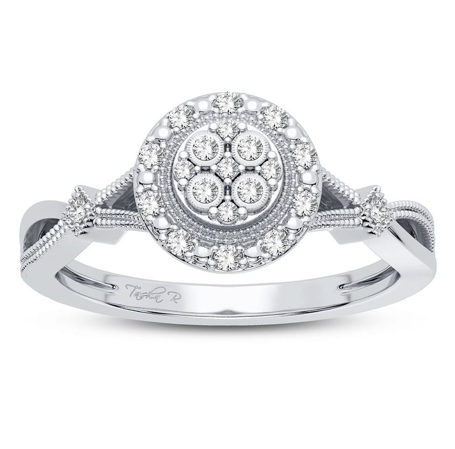 10K 0.10CT Diamond Ring