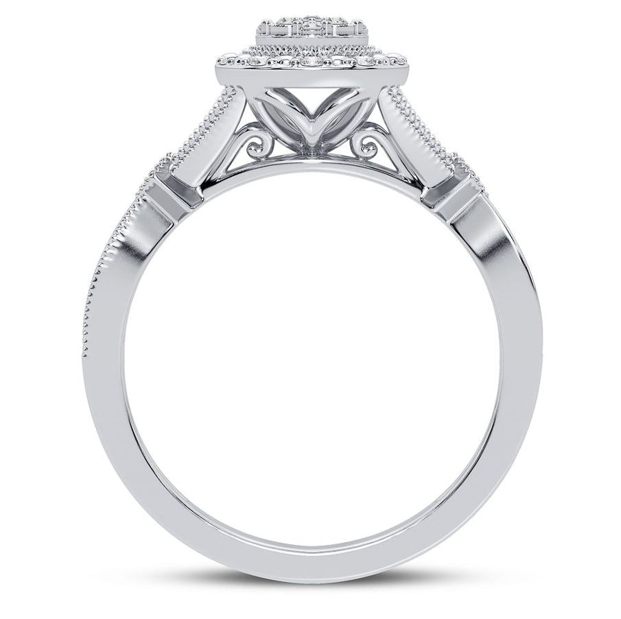 10K 0.10CT Diamond Ring