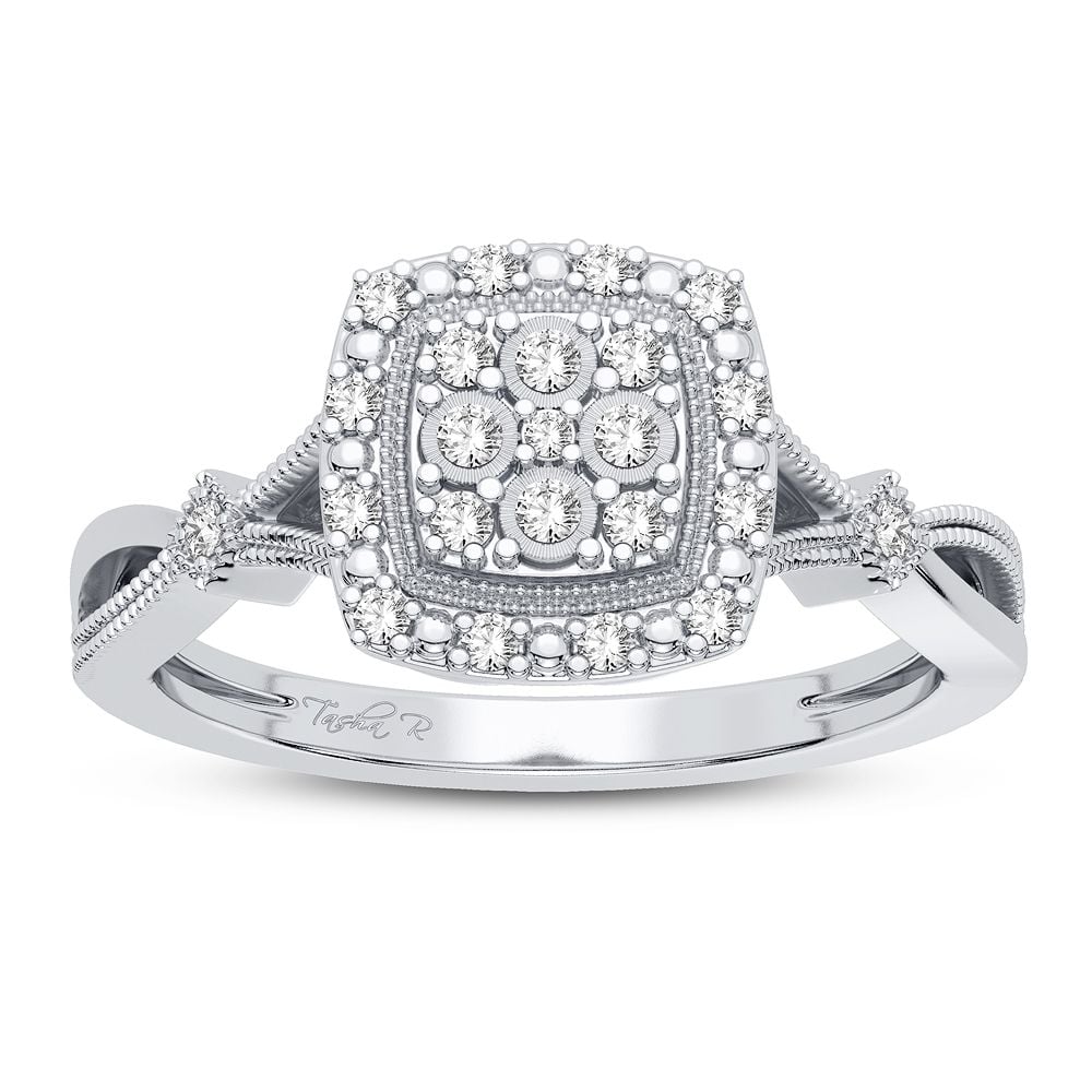 10K 0.13CT Diamond Ring