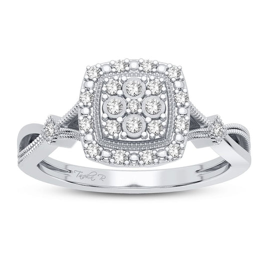 10K 0.13CT Diamond Ring