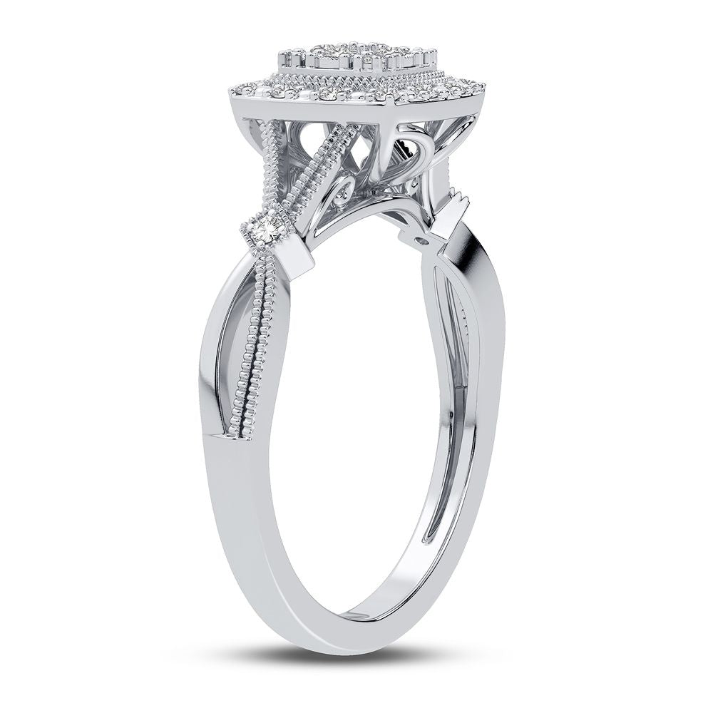 10K 0.13CT Diamond Ring