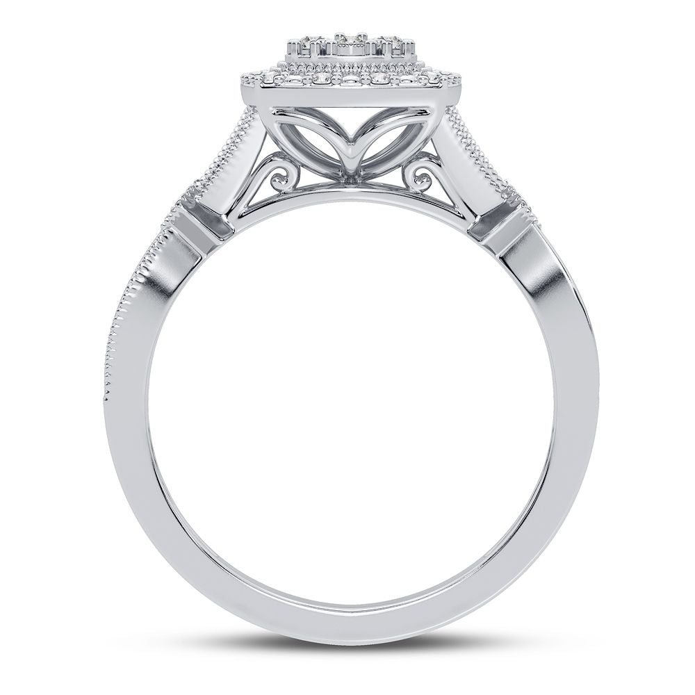 10K 0.13CT Diamond Ring