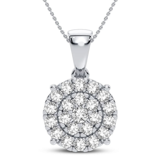 14K 2.00CT Diamond Pendant