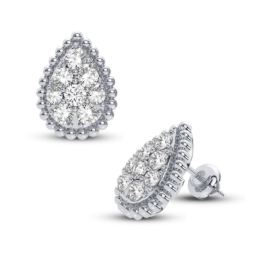 14K 0.62CT Diamond Earring
