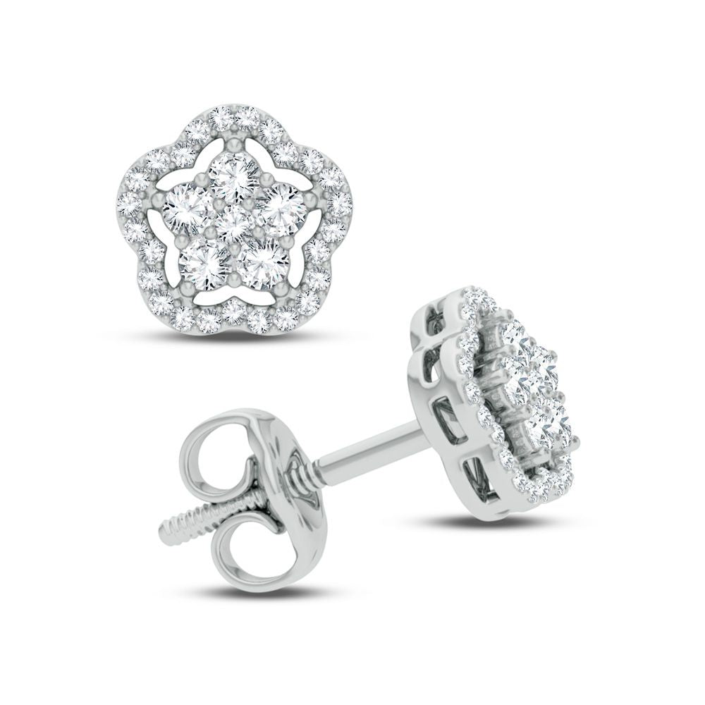 14K 0.25CT Diamond Earring