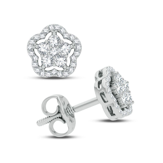 14K 0.25CT Diamond Earring