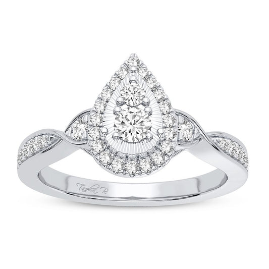 10K 0.33CT Diamond Ring