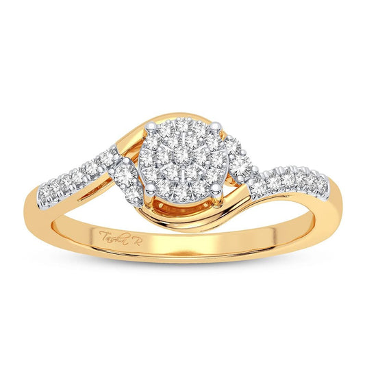 10K 0.15CT Diamond Ring