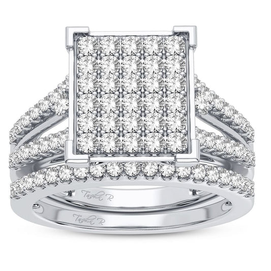 10K 1.00CT Diamond Bridal Ring