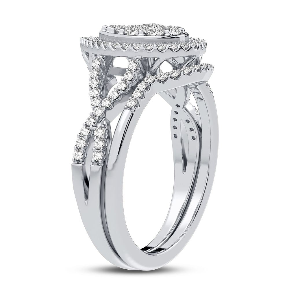 10K 0.75CT Diamond Bridal Ring