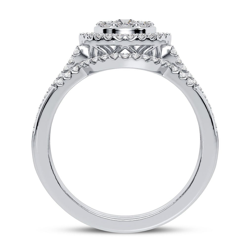 10K 0.75CT Diamond Bridal Ring