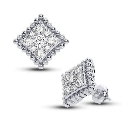 14K 0.62CT Diamond Earring