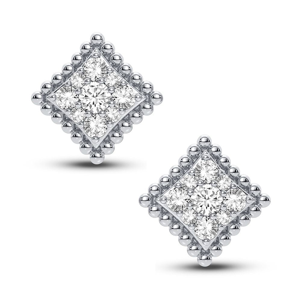 14K 0.62CT Diamond Earring