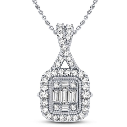 14K 0.33CT Diamond Pendant