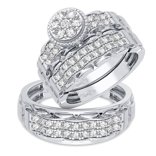 14K 1.00CT Diamond Trio Set