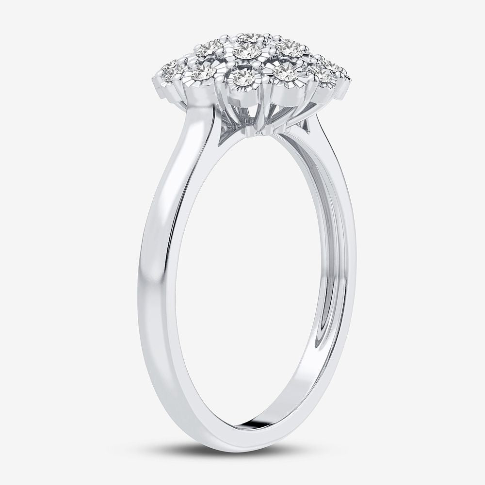10K 0.11CT Diamond Ring
