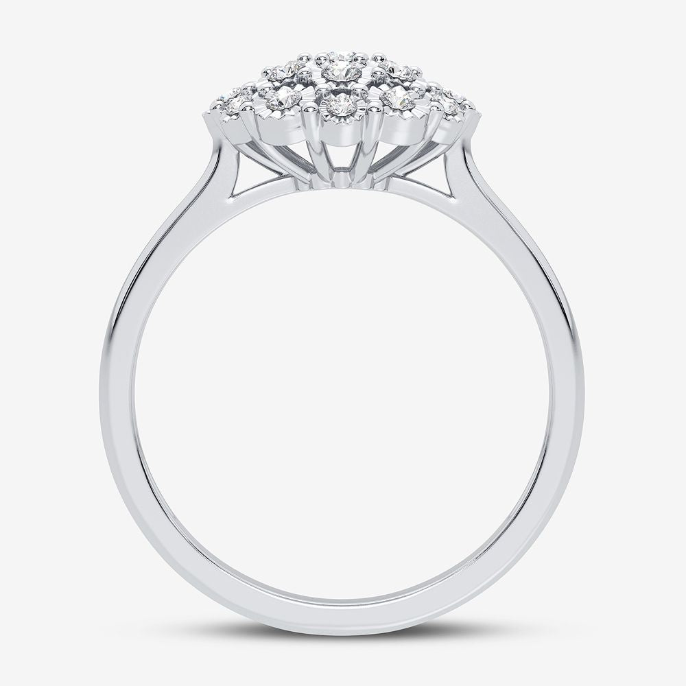 10K 0.11CT Diamond Ring