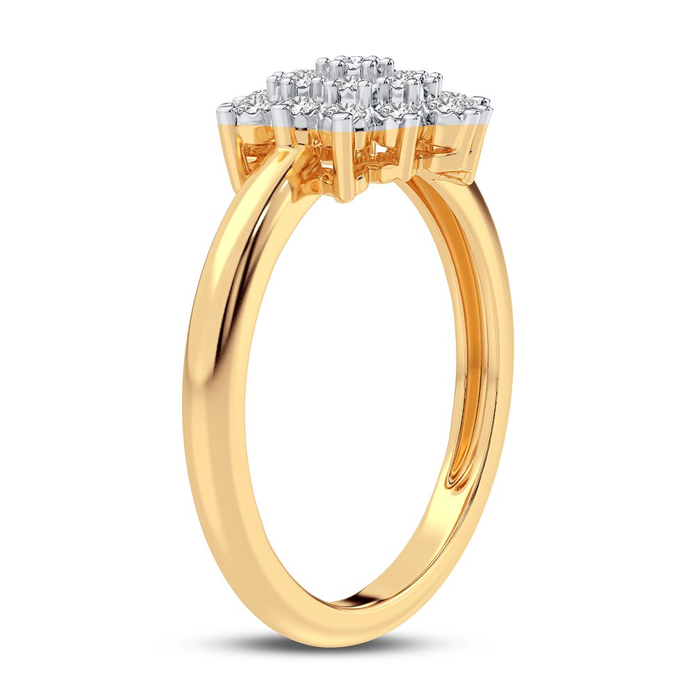 10K 0.16CT Diamond Ring