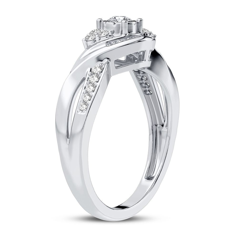 10K 0.25CT Diamond Ring