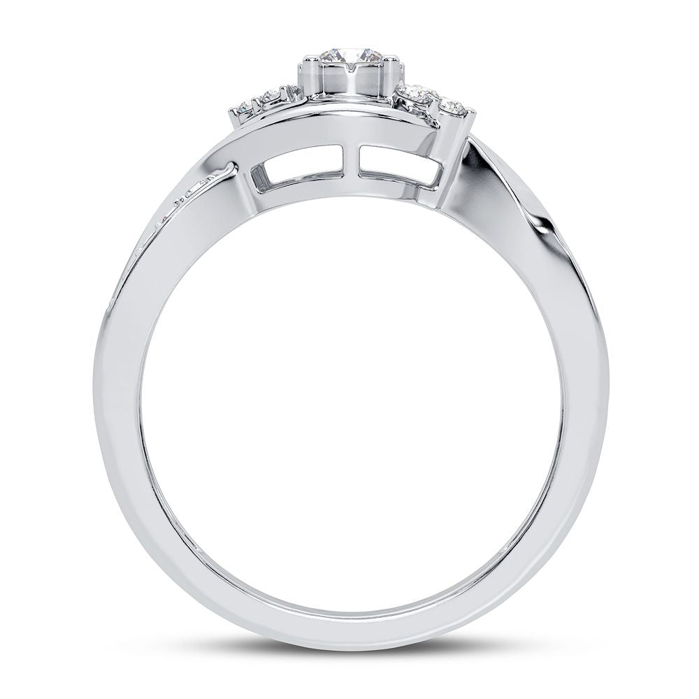 10K 0.25CT Diamond Ring