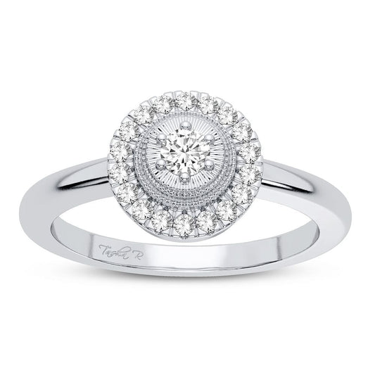 10K 0.17CT Diamond Ring