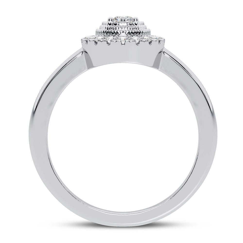10K 0.17CT Diamond Ring
