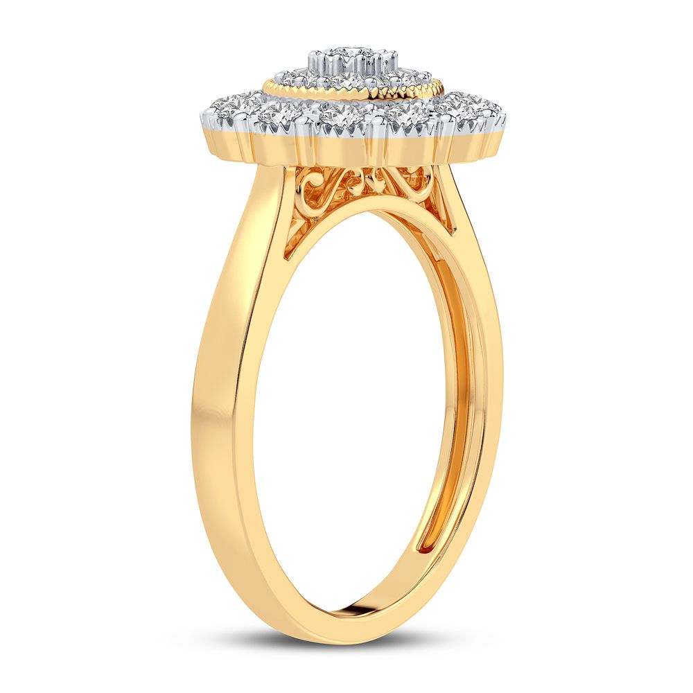 10K 0.28CT Diamond Ring