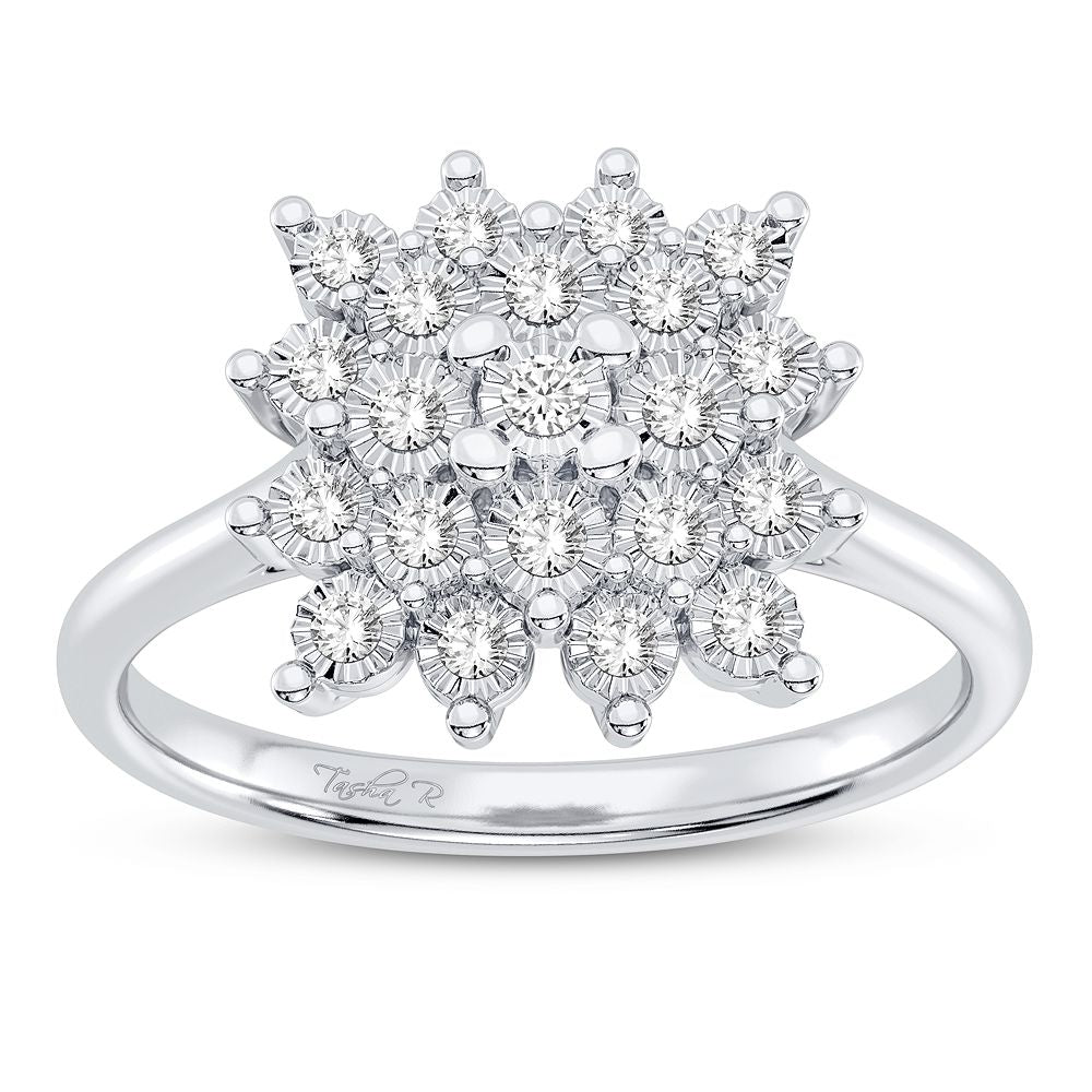 10K 0.17CT Diamond Ring