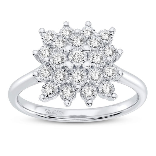 10K 0.17CT Diamond Ring