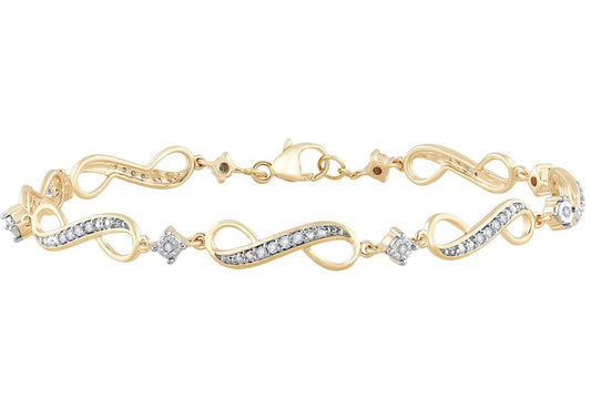 10K 0.25CT Diamond Bracelet
