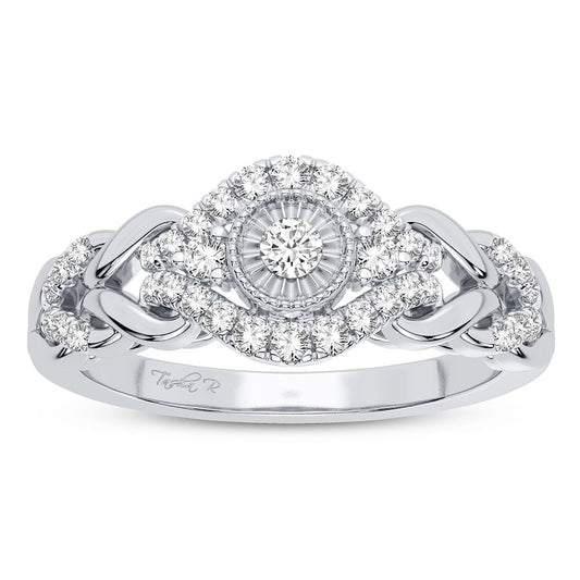 10K 0.25CT Diamond Ring