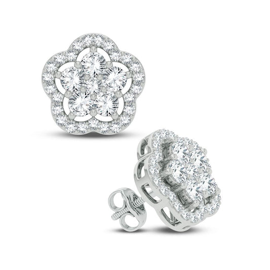 14K 2.00CT Diamond Earring