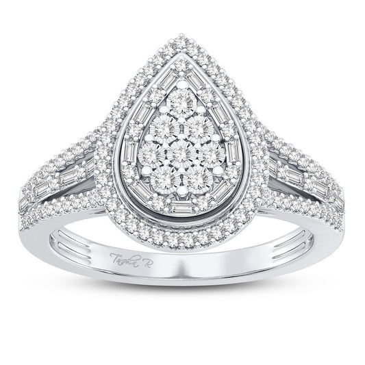 10K 0.33CT Diamond Ring